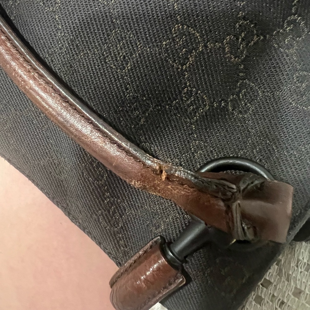 Extremely rare GUCCI GUCCISSIMA Horsebit tote in dark brown. Gently used - Picture 5 of 14